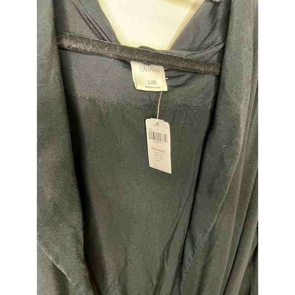 NWT Soma Black Soft Knit Short Robe L/XL Cozy Sleepwear - Picture 5 of 6